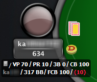 Poker Tracker 4 Default HUD