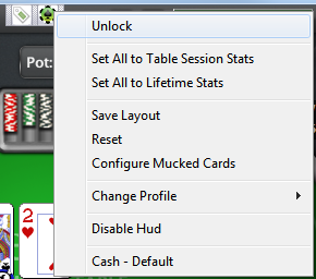 PokerTracker 4 HUD Options