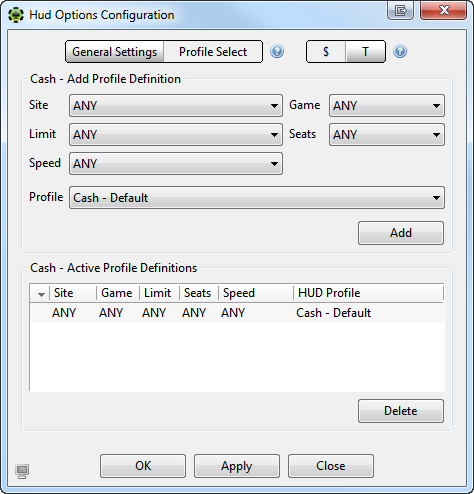 PT 4 HUD Options