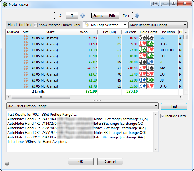 Testing Note Tracker Notes