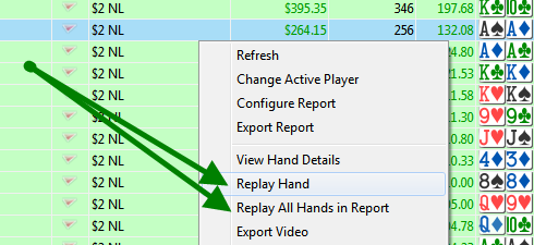 replay hands in pokertracker 4