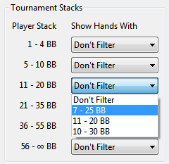 Tournament Stack Size Filter PT4