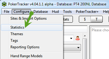 configure statistics in pt4