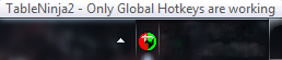 Icon showing only global hotkeys are working