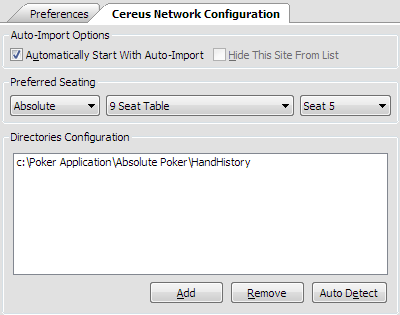 Cereus Configuration