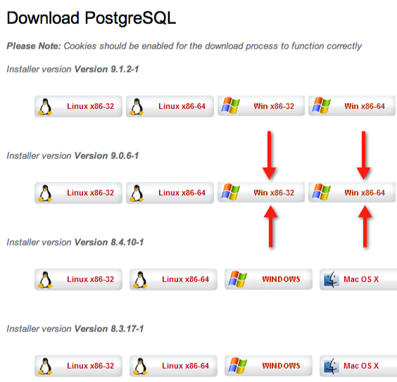 Postgres 9.0.x Download