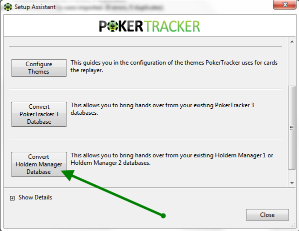 Convert A Holdem Manger DB Into PokerTracker 4