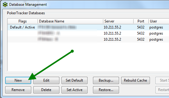 Database Management PokerTracker 4