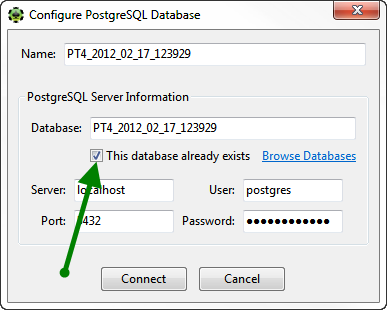 Configure A Restored PT4 DB