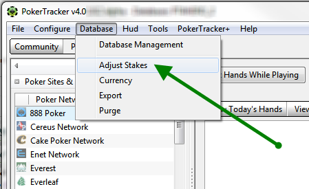 Adjusting Stakes In PokerTracker 4