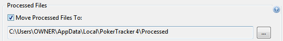 Processed Files In PT4